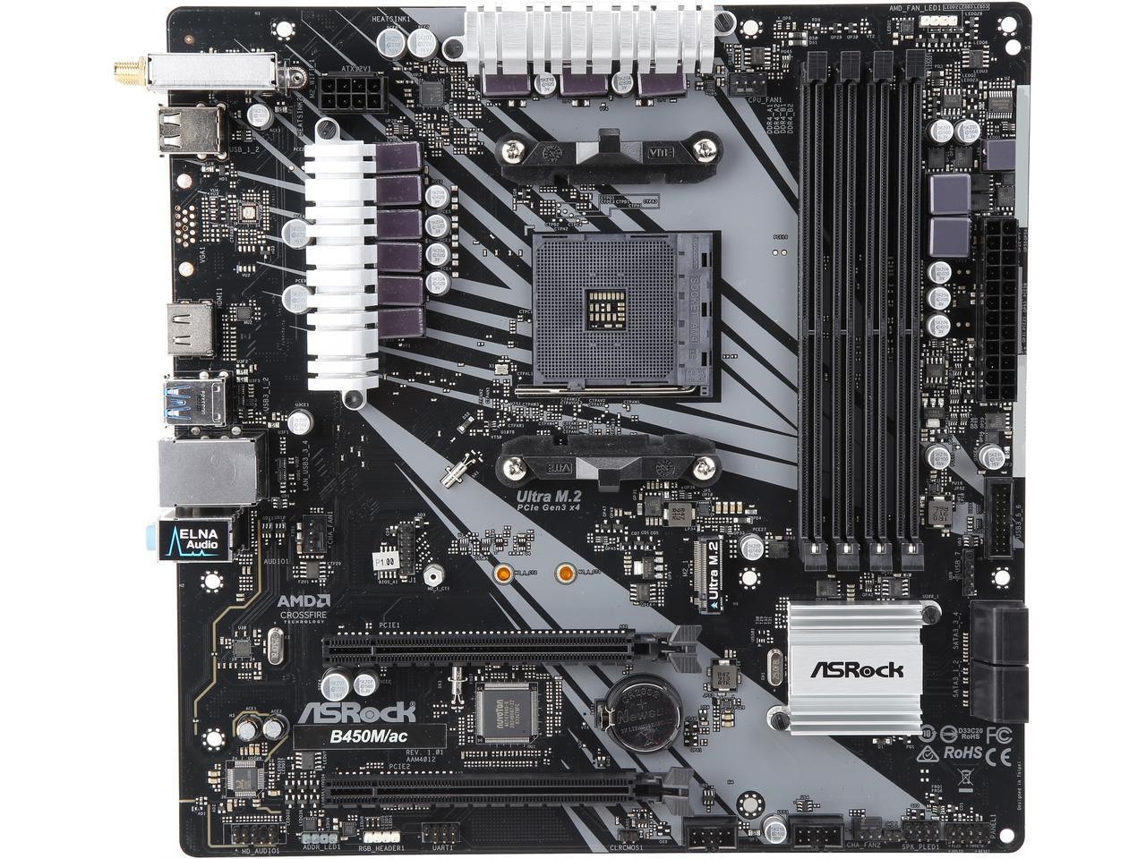 ASRock B450M/AC 参数与细节图 比一比美国