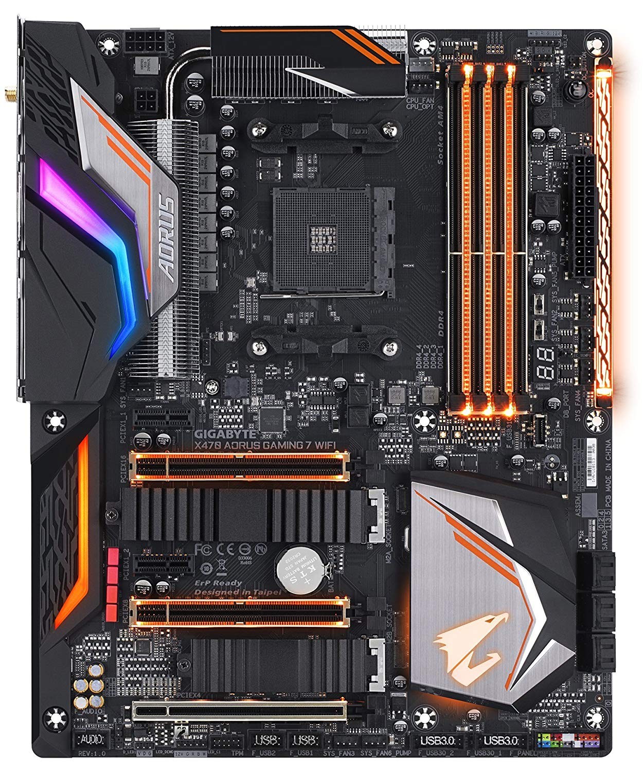 GIGABYTE X470 AORUS GAMING 7 WIFI 参数与细节图 比一比美国 北美电脑与电子爱好者中文社区