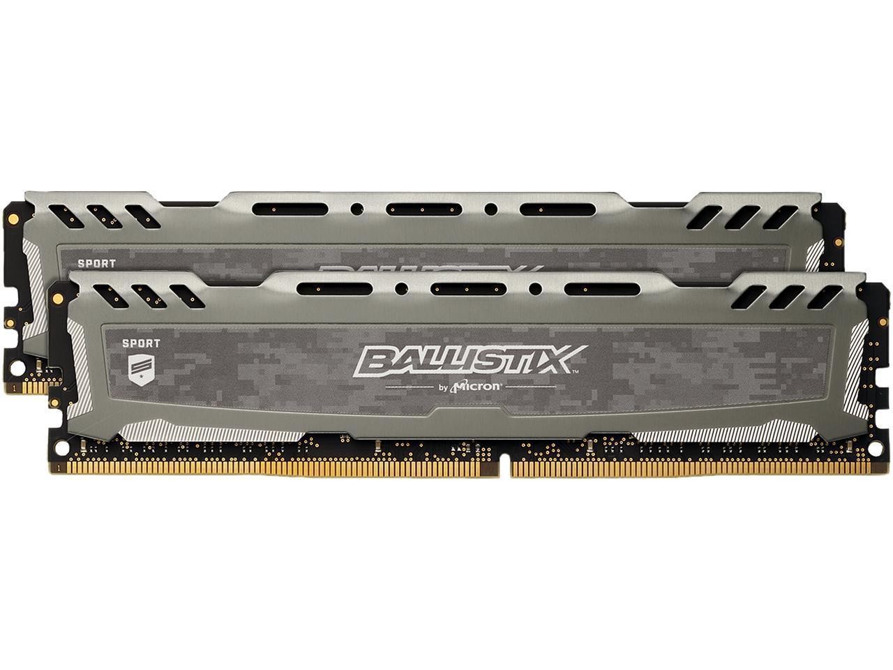 Crucial Ballistix Sport LT 16GB (8GBx2) DDR4 3000, BLS2K8G4D30BESBK  参数与细节图- 比一比美国: 北美电脑与电子爱好者中文社区