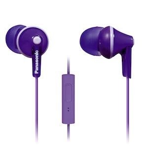 PANASONIC ErgoFit 耳机 带线控麦克风 紫色