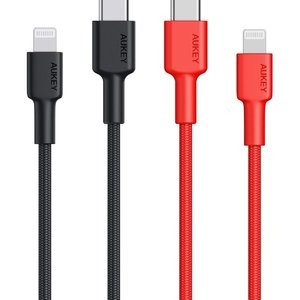 AUKEY USB C 转 Lightning MFi认证 数据线 (1.8米 x2)