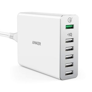 Anker QC 3.0 60瓦 6口多头快充桩 黑白双色可选