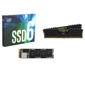 Intel 660p 512GB SSD+CORSAIR 16GB DDR4 3000 内存