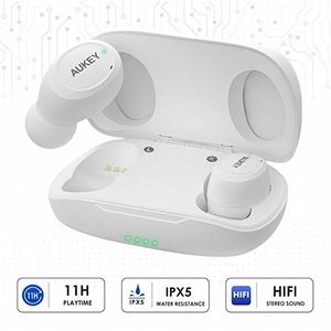 Aukey 防泼溅蓝牙5.0 内置麦克风和运动无线耳机