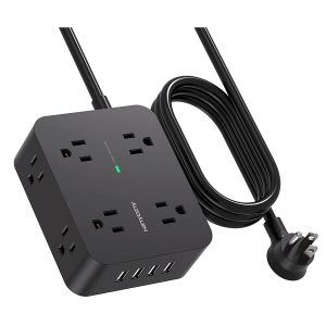 HANYCONY 防浪涌电源延长插板 8x插座 4xUSB