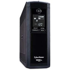 CyberPower CP1500AVRLCD UPS 1500VA/900W, 12插口, 模拟正弦波