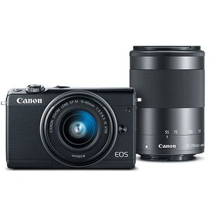 闪购：Canon EOS M100 + 15-45mm + 55-200mm 无反相机套装