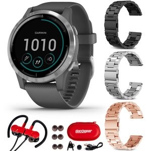 Garmin Vivoactive 4 智能手表 + 3个额外表带 + 蓝牙耳机