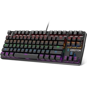 OMOTON 鼠标键盘 全场5折优惠 青轴机械键盘低至$18.49