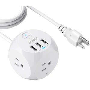 Anker PowerPort Cube 旅行插线板 3交流电 + 3 USB-A