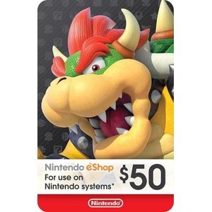 Nintendo $50 eShop 兑换码