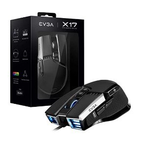 史低价：EVGA X17 8Khz 游戏鼠标 3389传感器 重量可调节
