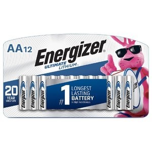 Energizer AA Lithium 5号 一次性锂电池 12节