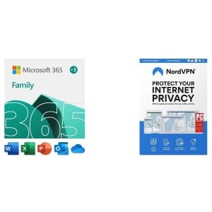 Microsoft 365 Family 15个月 多至6用户  带NordV辟恩
