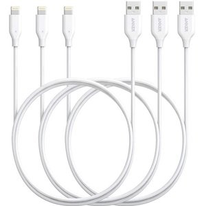 Anker Powerline Lightning 数据线 3英尺 3条装 MFi认证