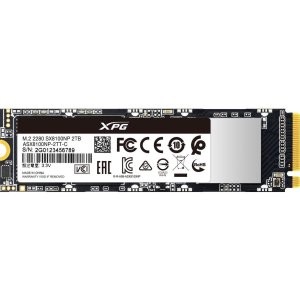 限今天：XPG SX8100 2TB 3D NAND NVMe 固态硬盘