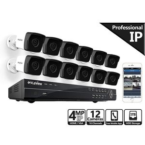 LaView 16路 12摄像头 3TB 4MP安防摄像头系统
