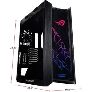 手慢无：ASUS ROG GX601 RGB 太阳神全塔机箱 黑色