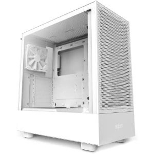 NZXT H5 Flow Compact ATX 中塔电脑机箱 白色款