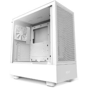 NZXT H5 Flow Compact ATX 中塔电脑机箱 白色款