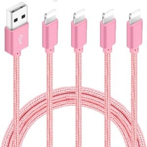 IDISON USB-A转Lighting 尼龙数据线 4根 (1米x1 2米x2 3米x1)