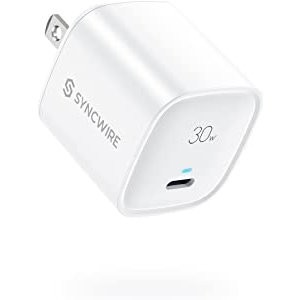 Syncwire USB C 30W PD3.0 PPS 充电头 Macbook AIr M2适用