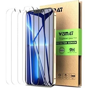 WISMAT iPhone 13/Pro 钢化玻璃膜 4件装