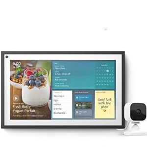 Echo Show 15 壁挂式家庭智慧屏幕 + Blink 室内摄像头