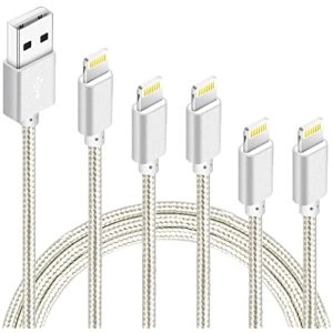 IDISON USB-A转Lighting 尼龙数据线 5根 (0.9米x2 1.8米x2 3米x1)