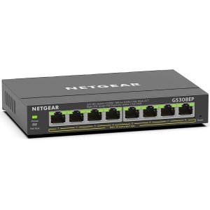 NETGEAR GS308EP 8口 PoE 千兆交换机 8 x PoE+ @ 62W