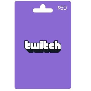 Twitch $50 实体礼卡
