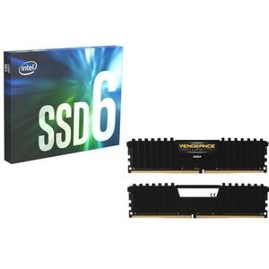 Intel 660p 1TB SSD +  CORSAIR 16GB DDR4 3000内存套装