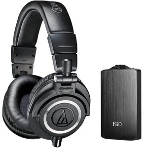 铁三角 ATH-M50X 专业监听耳机& Fiio A3 Amp耳放套装