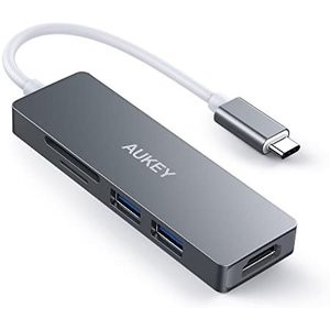 AUKEY USB C 扩展坞 2 USB3.0 + SD/TF读卡器