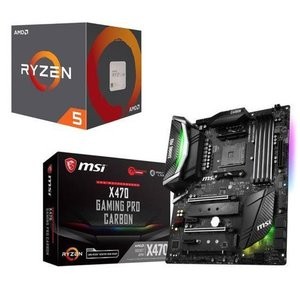 AMD RYZEN 5 2600 6核 + MSI X470 GAMING PRO CARBON 主板