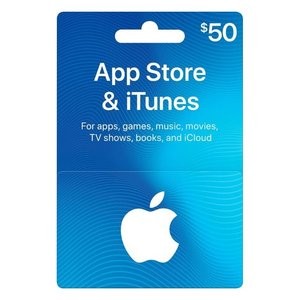 App Store & iTunes $50 礼卡