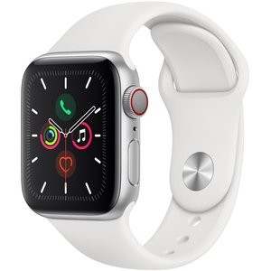 Apple Watch 5 蜂窝网络版 40mm 铝合金搭配白色表带