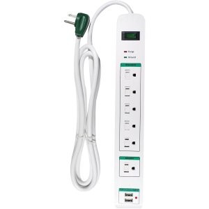 GoGreen Power 6口 + 2USB 浪涌保护插板