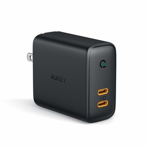 AUKEY 36W 双USB C 充电头 30W PD