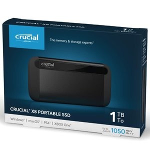Crucial X8 1TB SSD USB3.2 移动硬盘