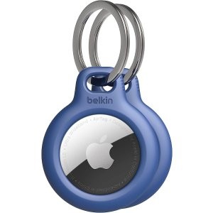 Belkin Apple AirTag 保护壳 钥匙链 2支装 蓝色
