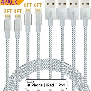 白菜价：IDiSON Lightning to USB 苹果数据线 2根3英尺+2根6英尺