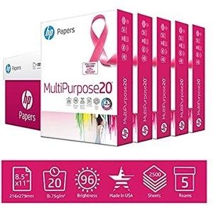 HP MultiPurpose20 多用途打印纸 20lb, 信纸, 2500张