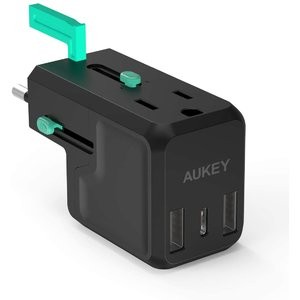 AUKEY PA-TA05 旅行充电器 带4种插头