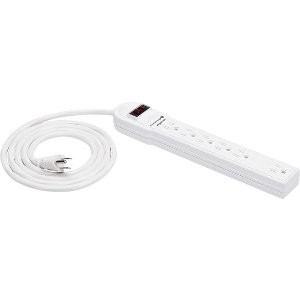AmazonBasics 电源口x6 790焦耳保护 6呎长线 插线板