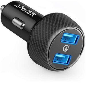 Anker Quick Charge 3.0 39W 双口车载充电头
