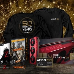 AMD Radeon VII 50周年 金装限定款，限美加用户
