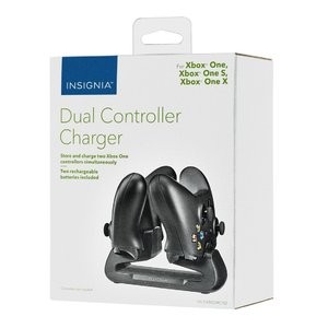 Insignia Xbox One 双充电位充电器 带两个充电电池