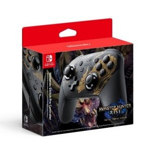 补货：Nintendo Switch Pro《怪物猎人 崛起》限定款 手柄