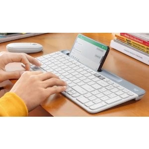 Logitech K580 Slim 双模无线薄膜键盘 104键